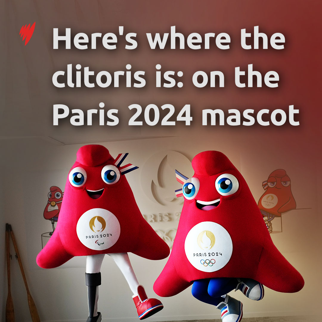 Here's where the clitoris is: on the Paris 2024 mascot