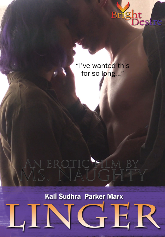 Linger Boxcover - Parker kisses Kali in this porn film that emphasises consent