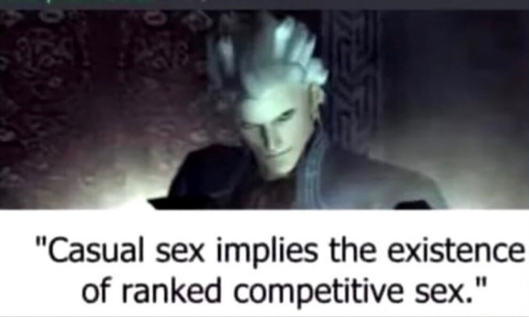 Casual sex implies the existence of ranked competitive sex