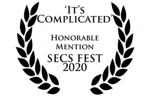 It's Complicated laurel wreaths. Honorable Mention SECS Fest 2020