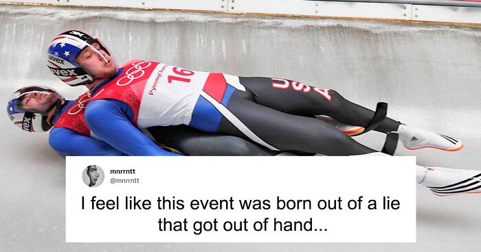 "I feel like this event was born out of a lie that got out of hand" - Double luge from 2022 Winter Olympics innuendo